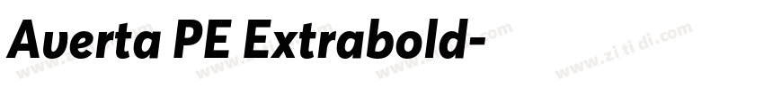 Averta PE Extrabold字体转换 Averta PE Extrabold字体转换